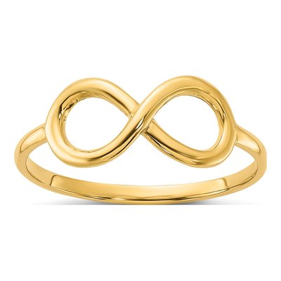 14K Yellow Gold Infinity Ring