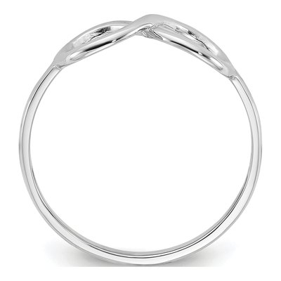 14K White Gold Infinity Ring – view 2