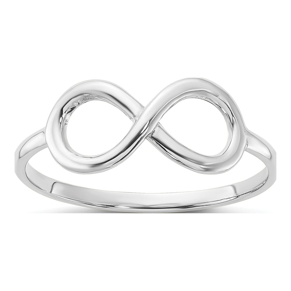 14K White Gold Infinity Ring