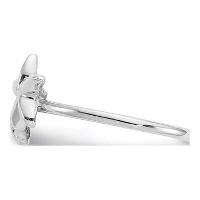14K White Gold Starfish Sand Dollar Ring – view 4