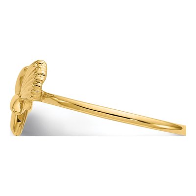 14K Yellow Gold Shell Starfish Ring – view 4