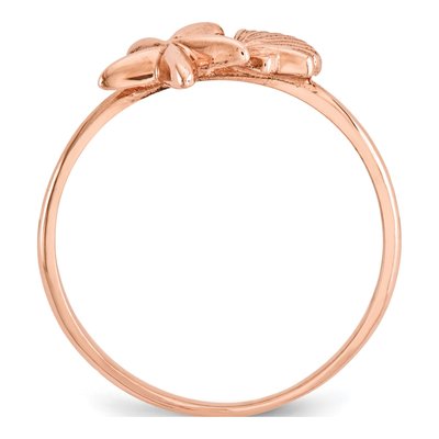 14K Rose Gold Shell Starfish Ring – view 3