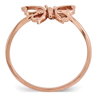 14K Rose Gold Butterfly Ring – view 3