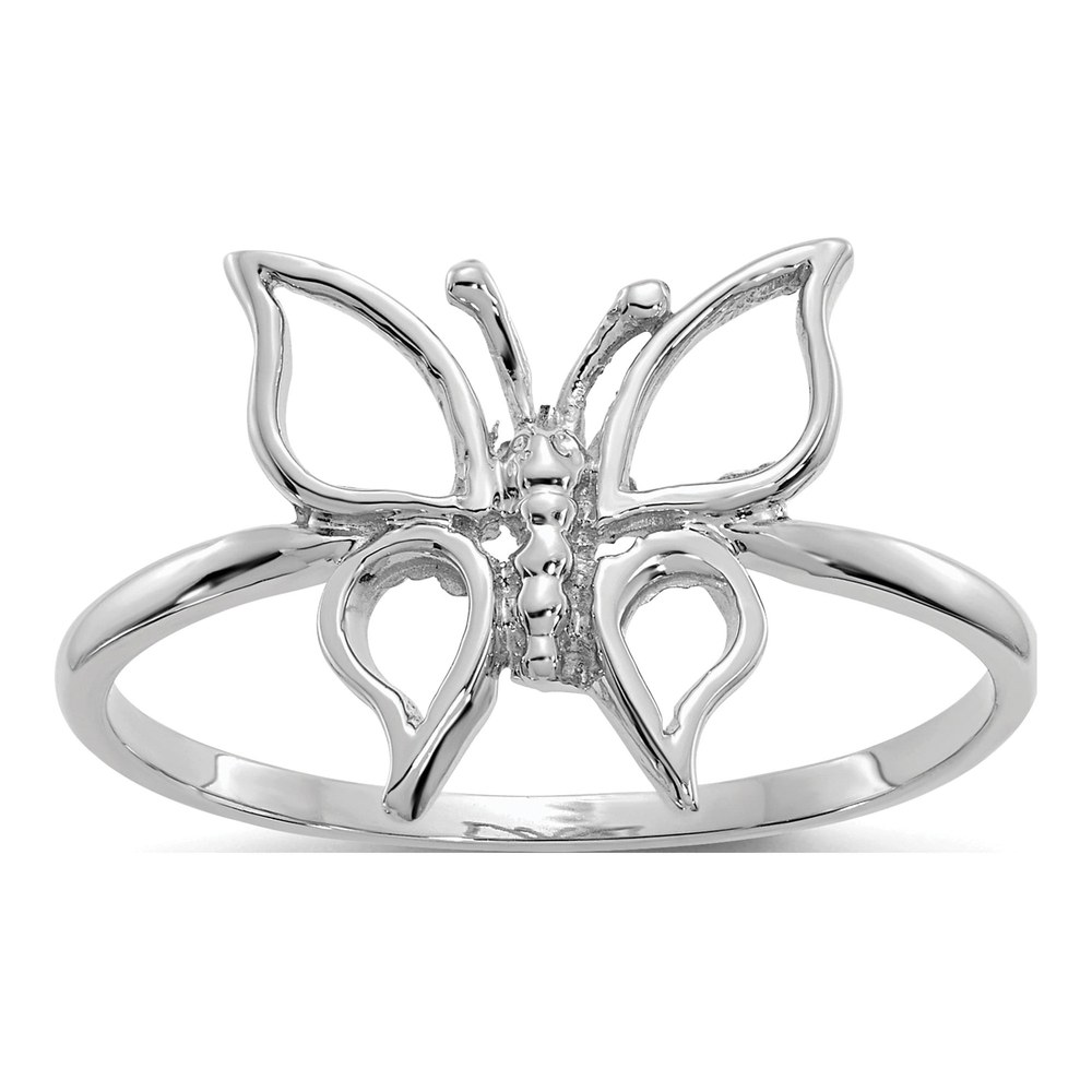 14K White Gold Butterfly Ring