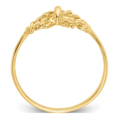 14K Yellow Gold Bow Ring – view 3