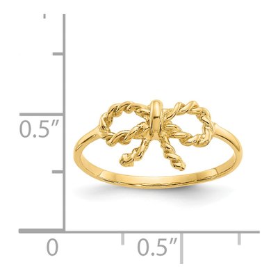 14K Yellow Gold Bow Ring – view 5