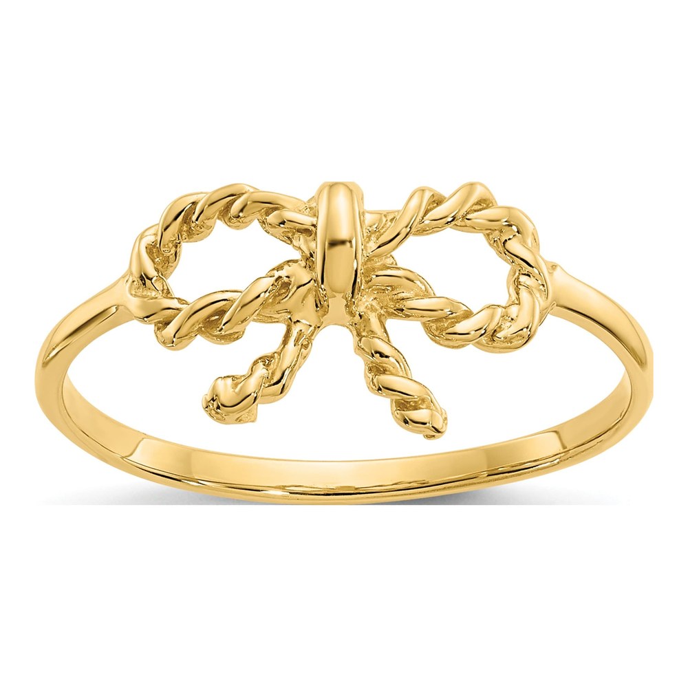 14K Yellow Gold Bow Ring