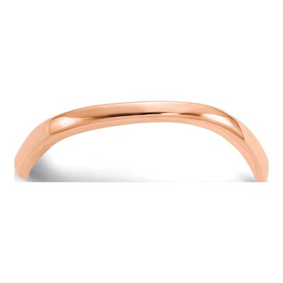 14K Rose Gold Wave Thumb Ring – view 6