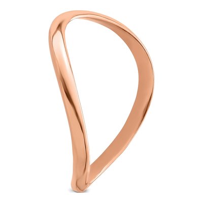 14K Rose Gold Wave Thumb Ring – view 8