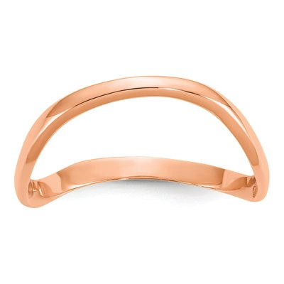 14K Rose Gold Wave Thumb Ring
