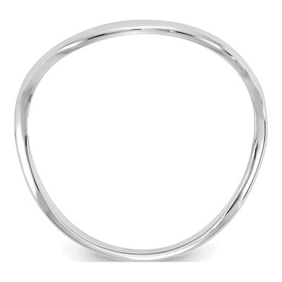 14K White Gold Wave Thumb Ring – view 3