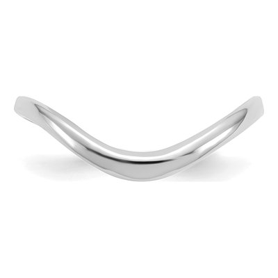 14K White Gold Wave Thumb Ring – view 4