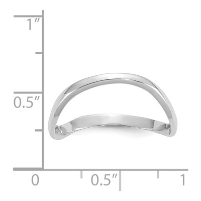 14K White Gold Wave Thumb Ring – view 5