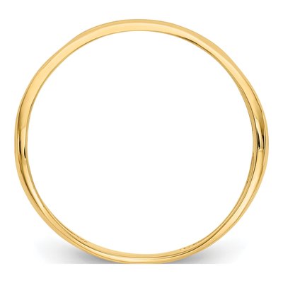 14K Yellow Gold Double Wave Thumb Ring – view 3