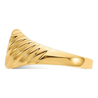 14K Yellow Gold Baby Signet Ring – view 5