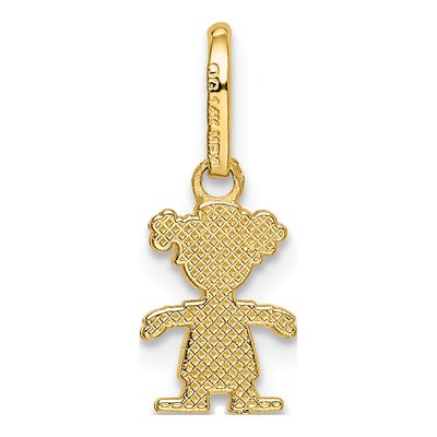 14K Yellow Gold Little Girl Pendant – view 4