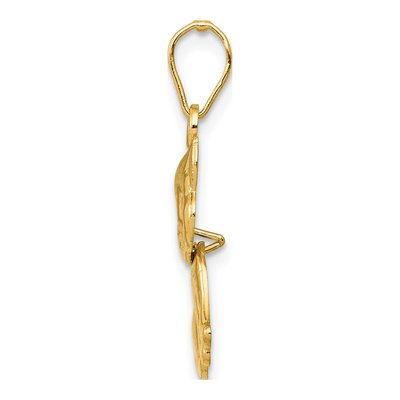 14K Yellow Gold Moveable Cat Pendant – view 3