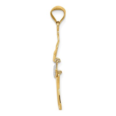 14K Yellow Gold Dancer Pendant – view 3