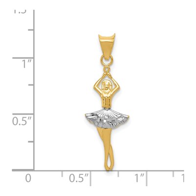 14K Yellow Gold Dancer Pendant – view 5