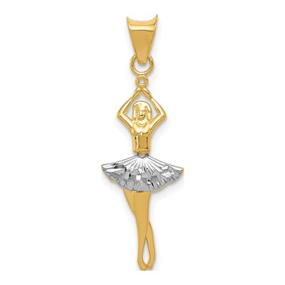 14K Yellow Gold Dancer Pendant