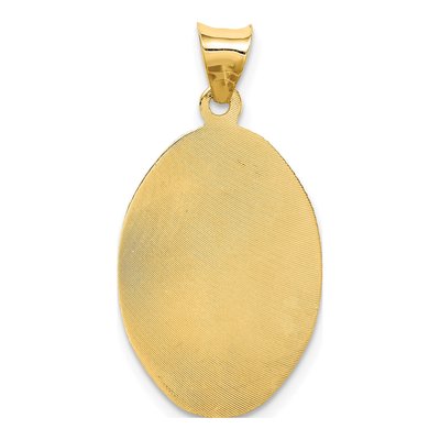 14K Yellow Gold Our of Guadalupe Oval Pendant – view 5
