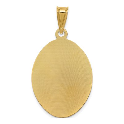 14K Yellow Gold Our of Guadalupe Oval Pendant – view 5