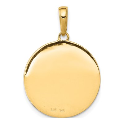 14K Yellow Gold Saint Anthony Medal Pendant – view 5