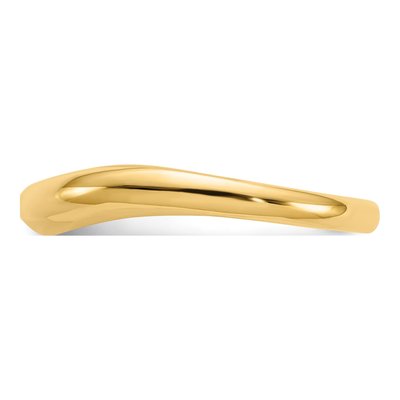 14K Yellow Gold Stackable Wave Ring – view 5