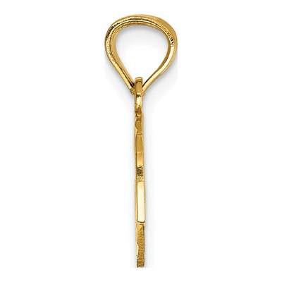 14K Yellow Gold Best Friend Heart Pendant – view 3