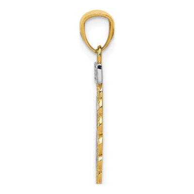 14K Yellow Gold Filigree Sweet Pendant – view 3
