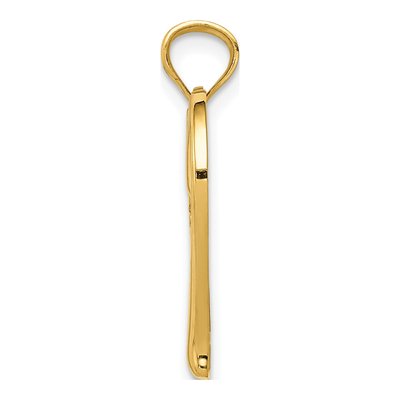 14K Yellow Gold MOM Heart Infinity Pendant – view 3