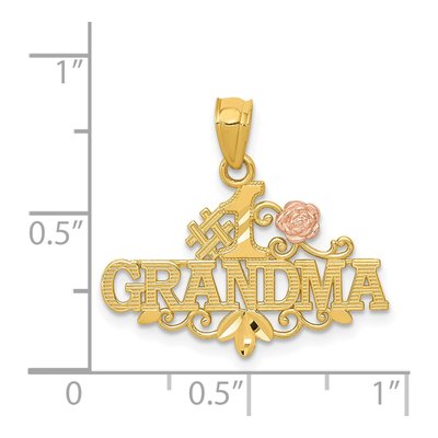 14K Two-Tone Gold Grandma Number 1 Pendant – view 5