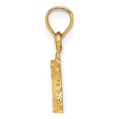 14K Yellow Gold Rabbit Pendant – view 3