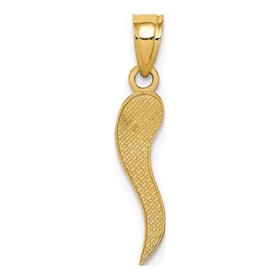 14K Yellow Gold Horn Pendant – view 4