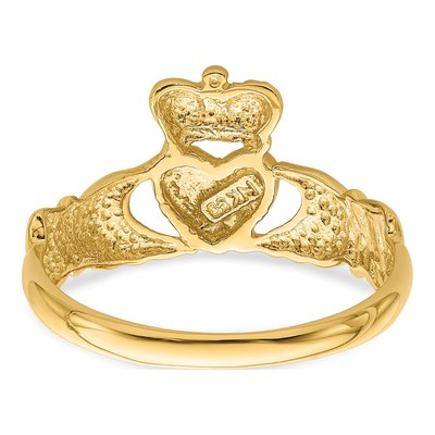 14K Yellow Gold Claddagh Ring – view 7