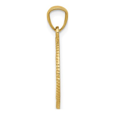 14K Yellow Gold Tree of Life Round Pendant – view 3