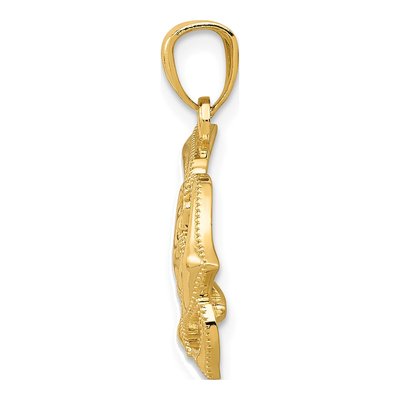 14K Yellow Gold Open Pendant – view 3