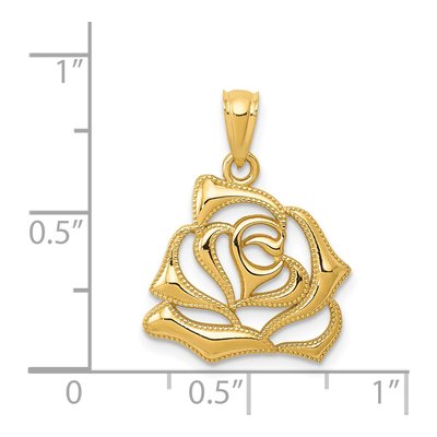 14K Yellow Gold Open Pendant – view 4