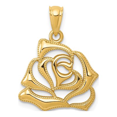 14K Yellow Gold Open Pendant