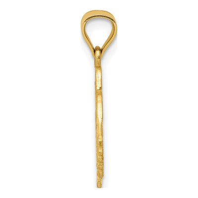 14K Yellow Gold Love Birds Heart Pendant – view 3