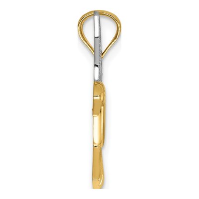 14K Yellow Gold Hummingbird Pendant – view 3