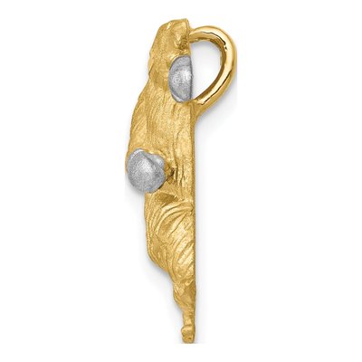 14K Yellow Gold Boxing Bear Slide Pendant – view 3