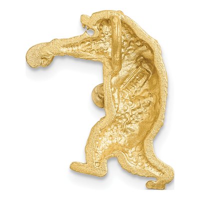 14K Yellow Gold Boxing Bear Slide Pendant – view 4