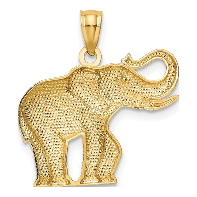 14K Yellow Gold Elephant Pendant – view 4