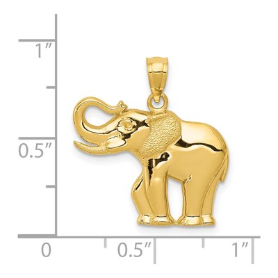 14K Yellow Gold Elephant Pendant – view 5