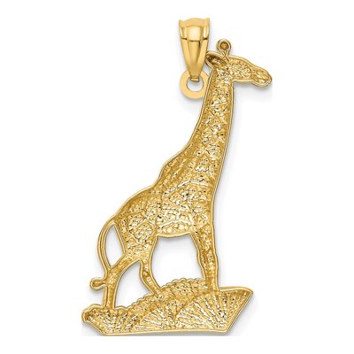 14K Yellow Gold Giraffe Pendant – view 4