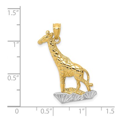 14K Yellow Gold Giraffe Pendant – view 5
