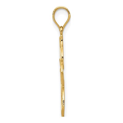 14K Yellow Gold Filigree Starfish Pendant – view 3