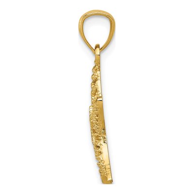 14K Yellow Gold Filigree Starfish Pendant – view 3