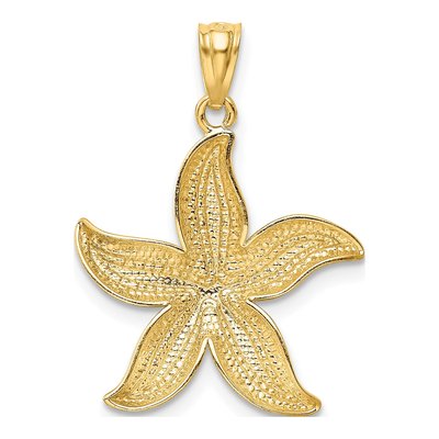 14K Yellow Gold Starfish Pendant – view 4